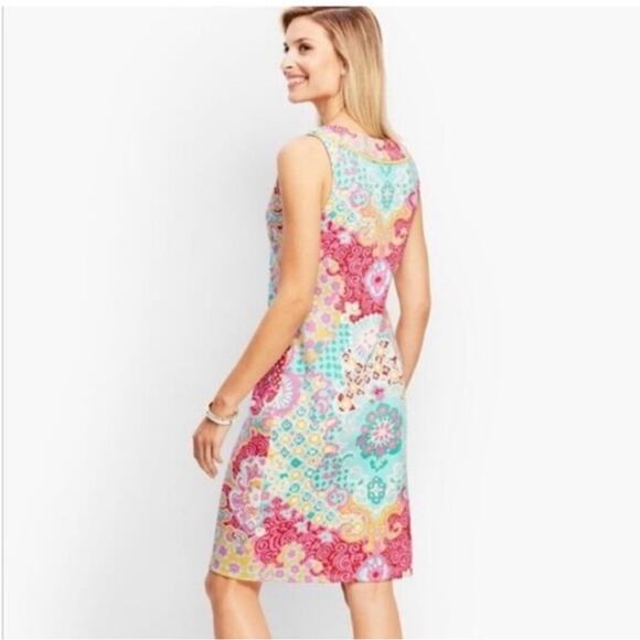Talbots Sleeveless Medallion Print Dress Size SP - Picture 2 of 8
